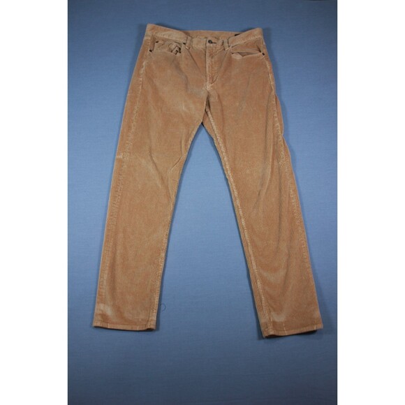 Rag & Bone Mens Corduroy Pants Tan Brown Flat Front Stretch 34" X 31" - Picture 1 of 10